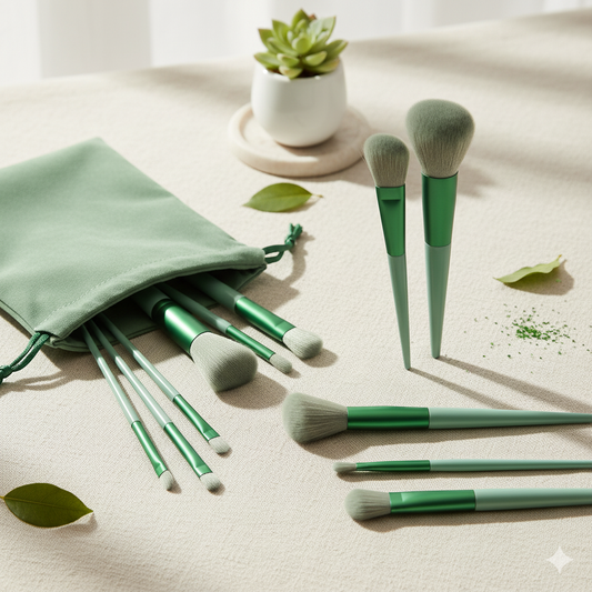 13 Pcs Makeup Brush Set β Soft Bristles for Face & Eye Makeup