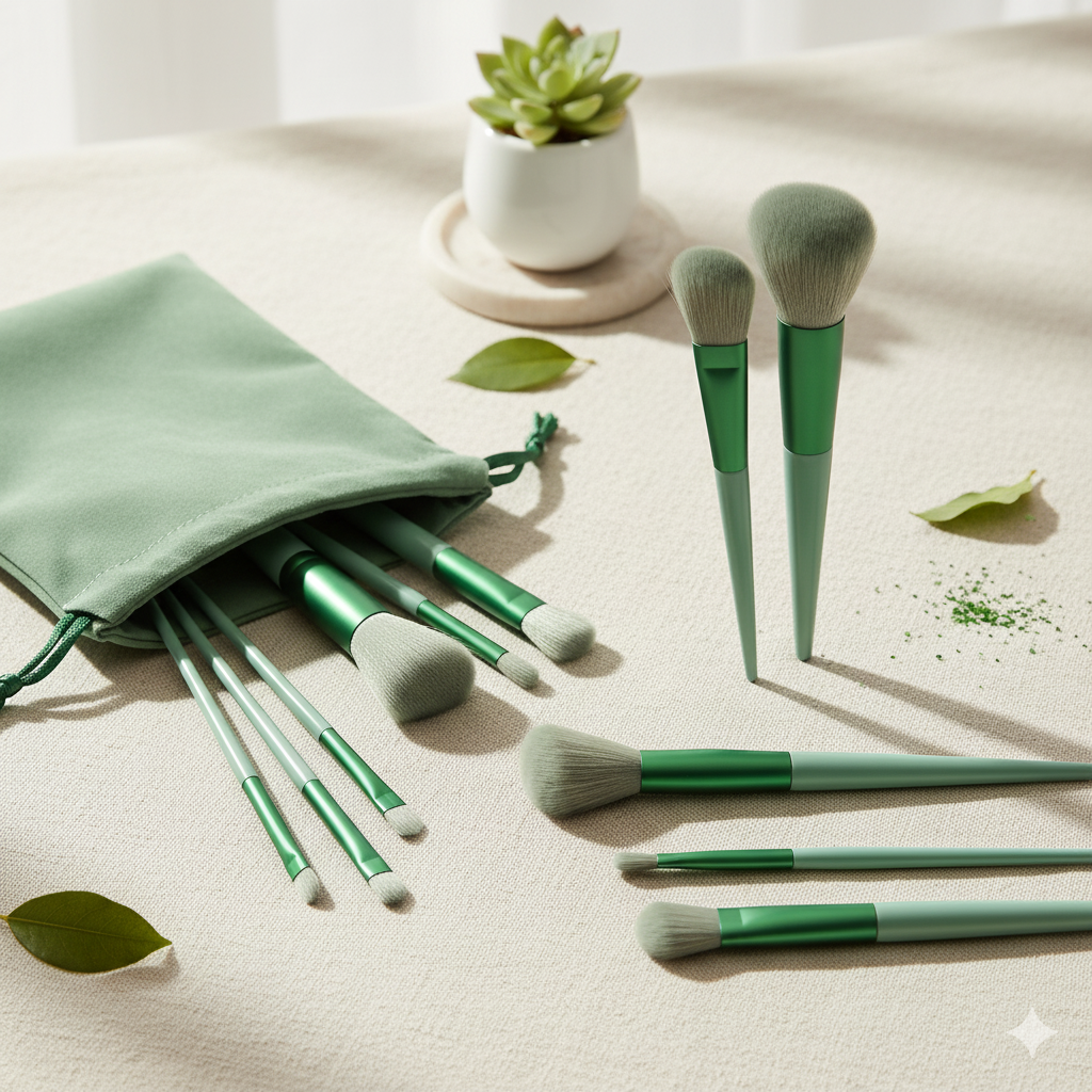 13 Pcs Makeup Brush Set – Soft Bristles for Face & Eye Makeup