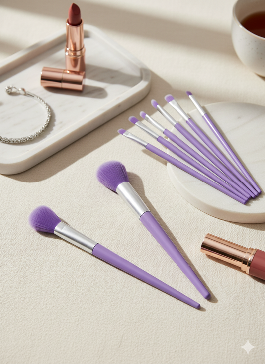 13 Pcs Makeup Brush Set – Soft Bristles for Face & Eye Makeup