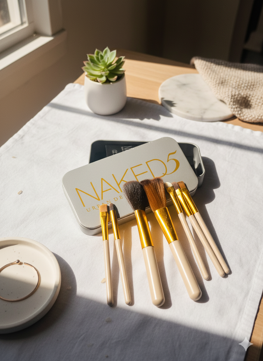 8 Pcs Mini Travel Makeup Brush Set – Portable Soft Brushes for Foundation & Eyeshadow