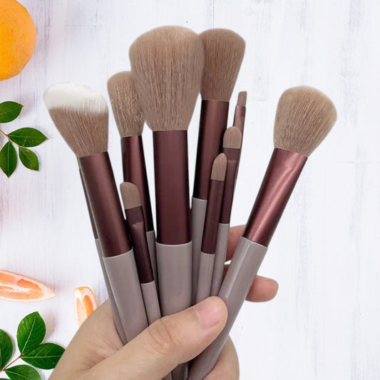 13 Pcs Makeup Brush Set – Soft Bristles for Face & Eye Makeup